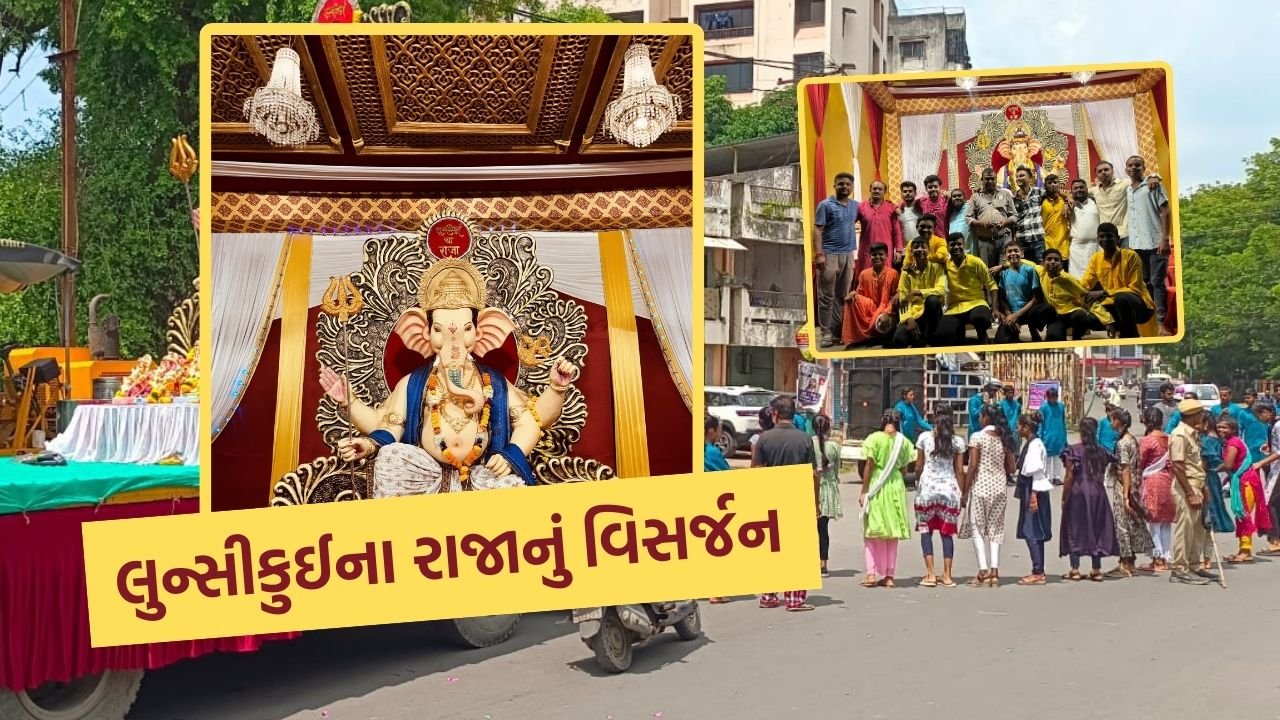 King of Lunsikui Navsari visarjan watch Video