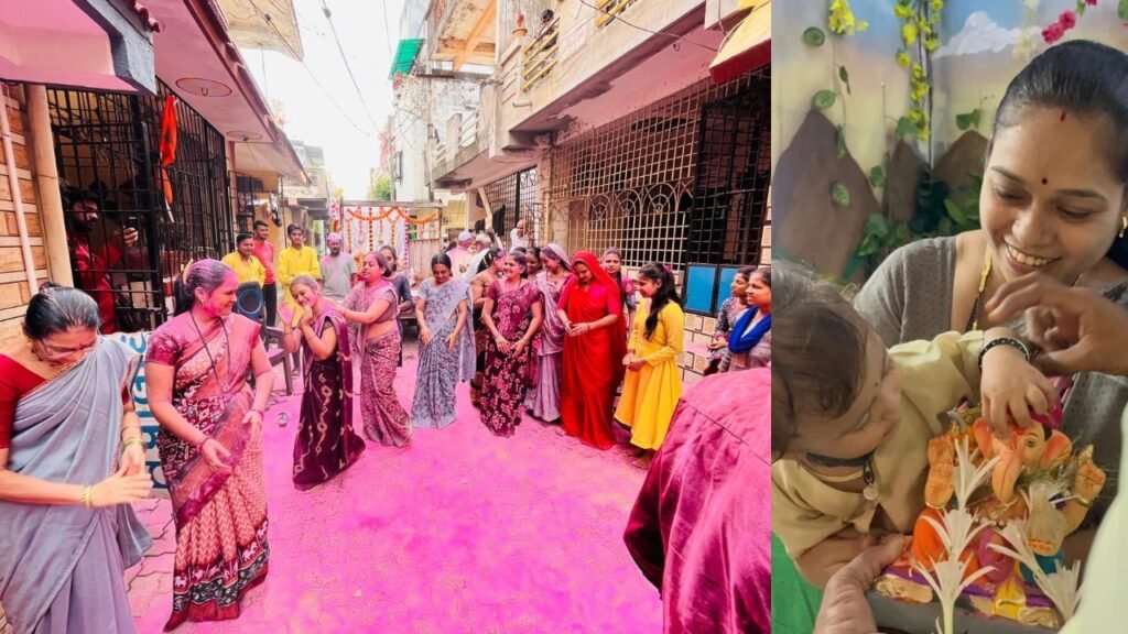 Maharashtrian society celebrates Ganesha visarjan in Navsari