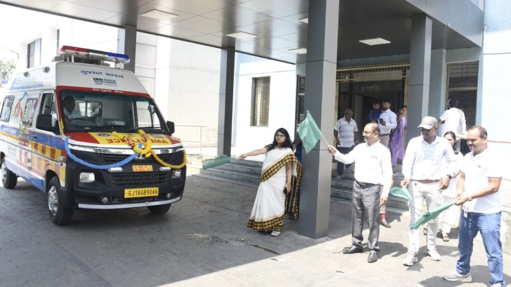 health security navsari get 3 new 108 ambulances see photos