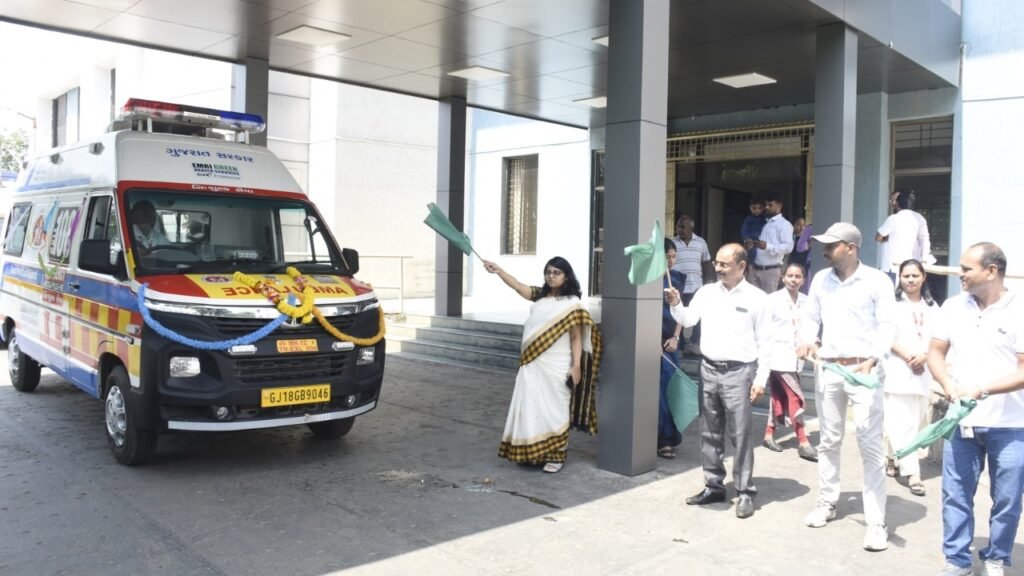 health security navsari get 3 new 108 ambulances see photos