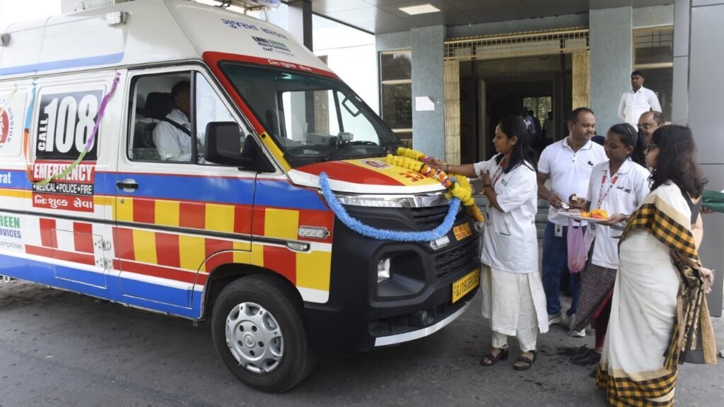 health security navsari get 3 new 108 ambulances see photos