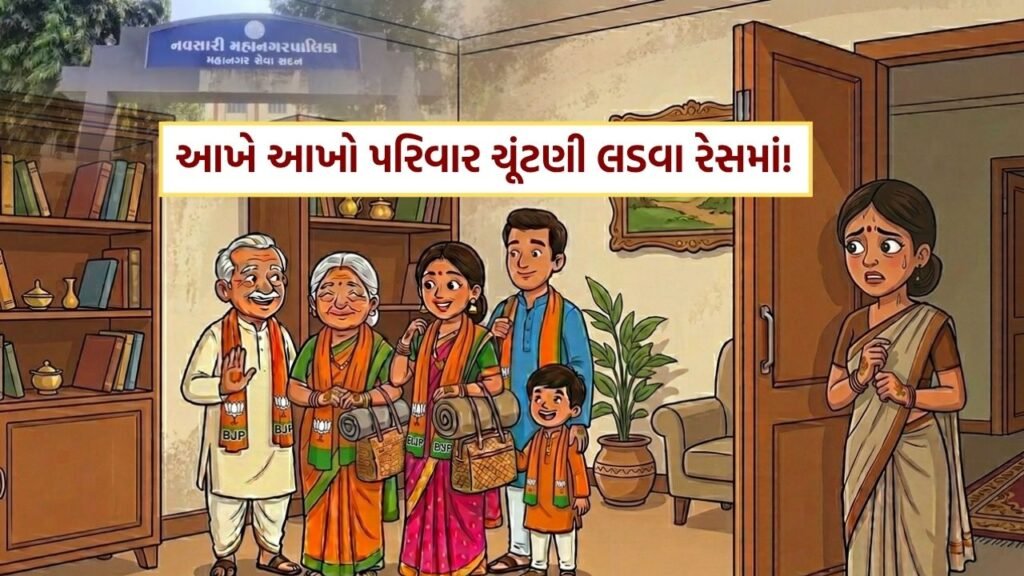 બોલો… નવસારી મહાનગર પાલિકામાં ટિકિટ માટે પરિવારોના પરિવારો ઉમટ્યા, હવે કામવાળી બાઈ જ બાકી રહી ગઈ !!!